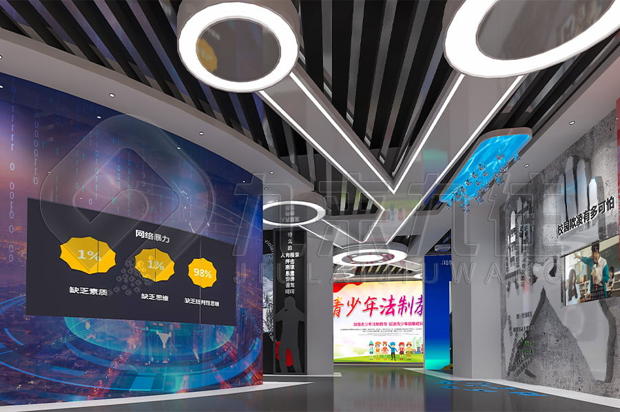 普法宣傳基地，普法示范平臺(tái)建設(shè)，公安局普法教育平臺(tái)設(shè)計(jì)圖片，展廳設(shè)計(jì)，多媒體設(shè)備，沉浸式體驗(yàn)