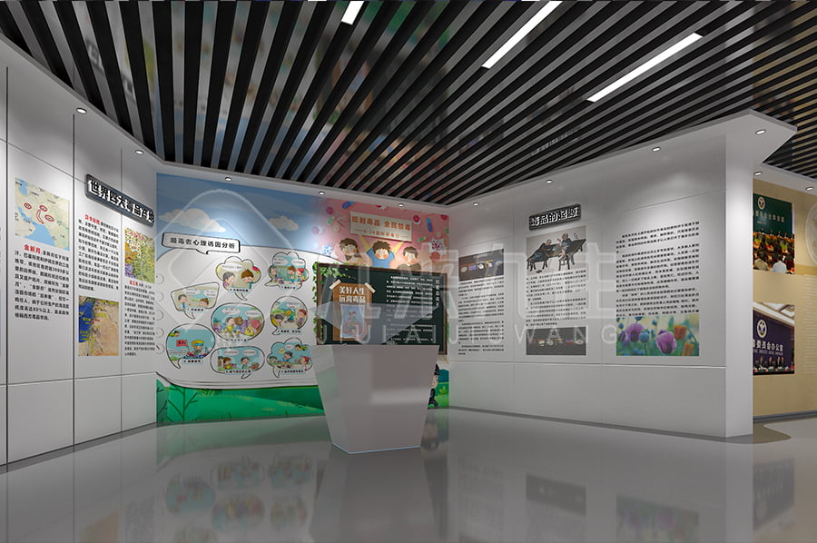 毒品預(yù)防教育基地，未成年禁毒教育展廳，禁毒展館，實施方案