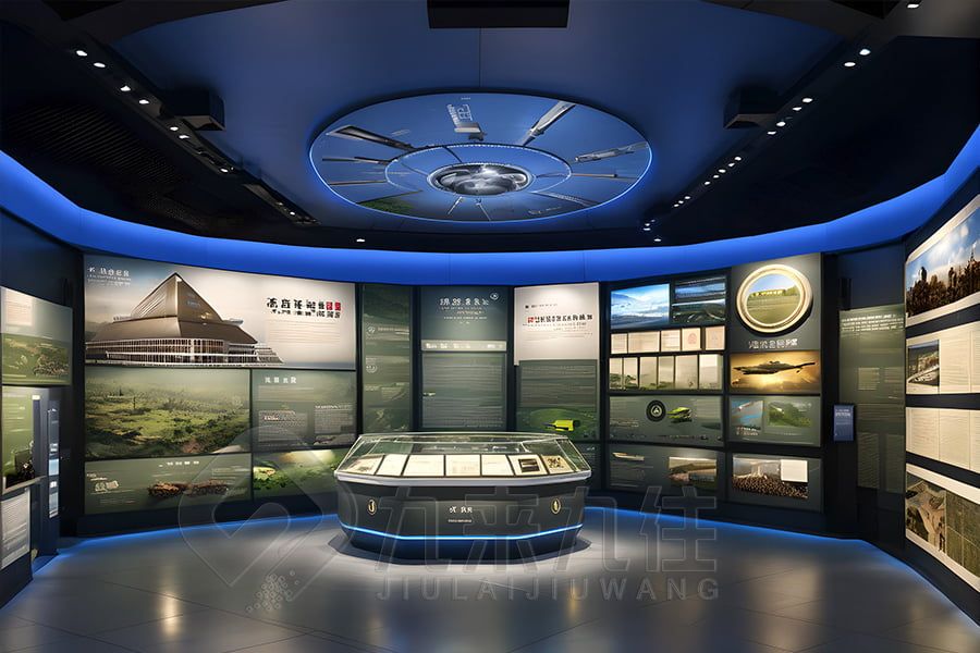 國(guó)防宣教展廳設(shè)計(jì),現(xiàn)代展覽空間施工,高科技環(huán)保展廳建設(shè)