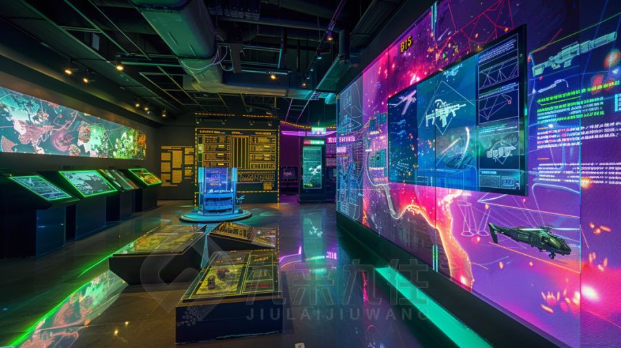 沉浸式國防宣教展館設計, 高科技國防教育展廳建設, 現(xiàn)代化國防展覽館裝修