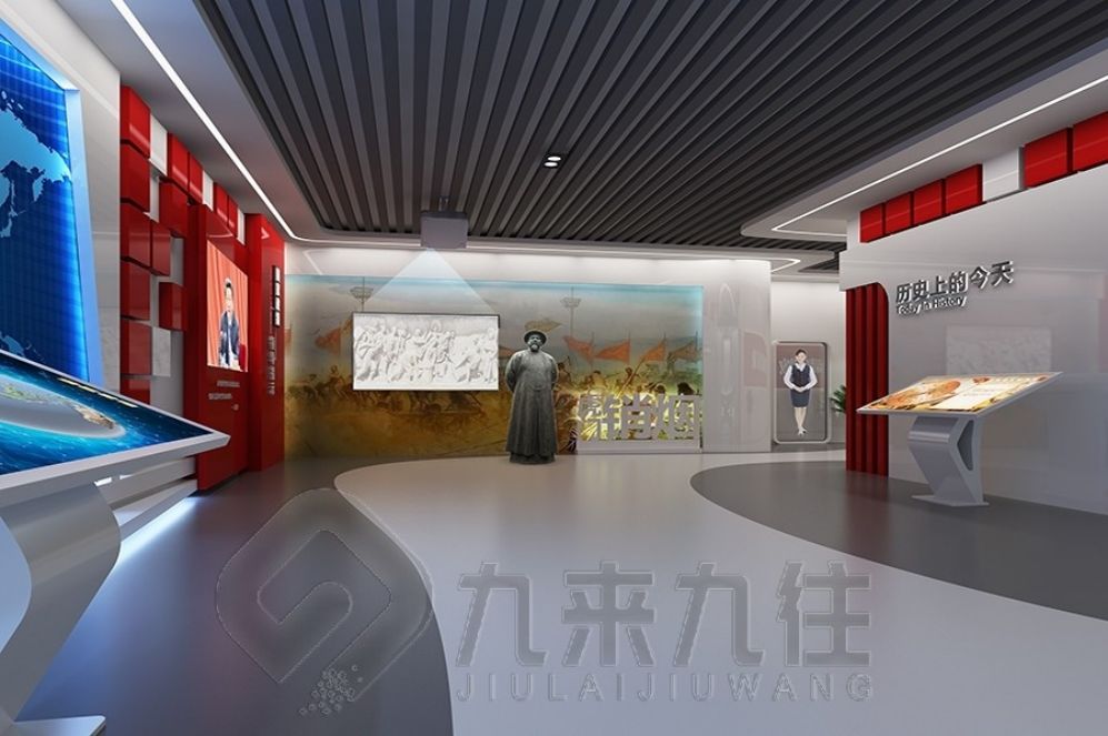 國防動員教育基地,互動多媒體展廳,展廳設(shè)計(jì)方案