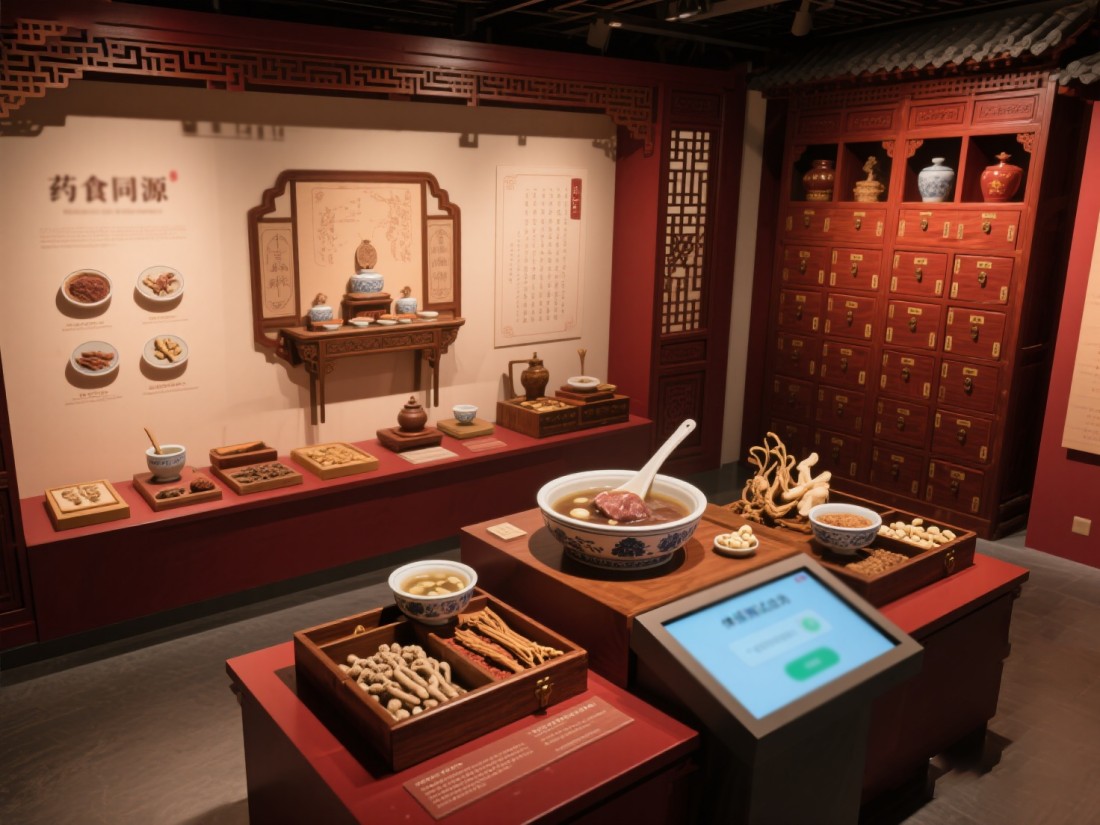 中醫(yī)藥展廳，中醫(yī)展廳