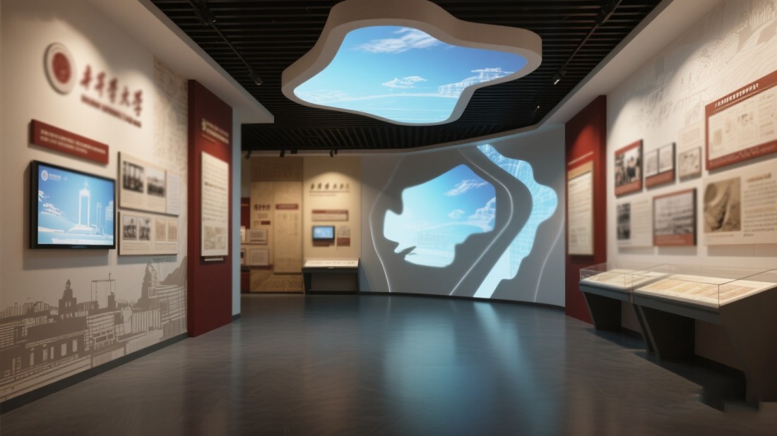 學(xué)校校史館設(shè)計，校史展館