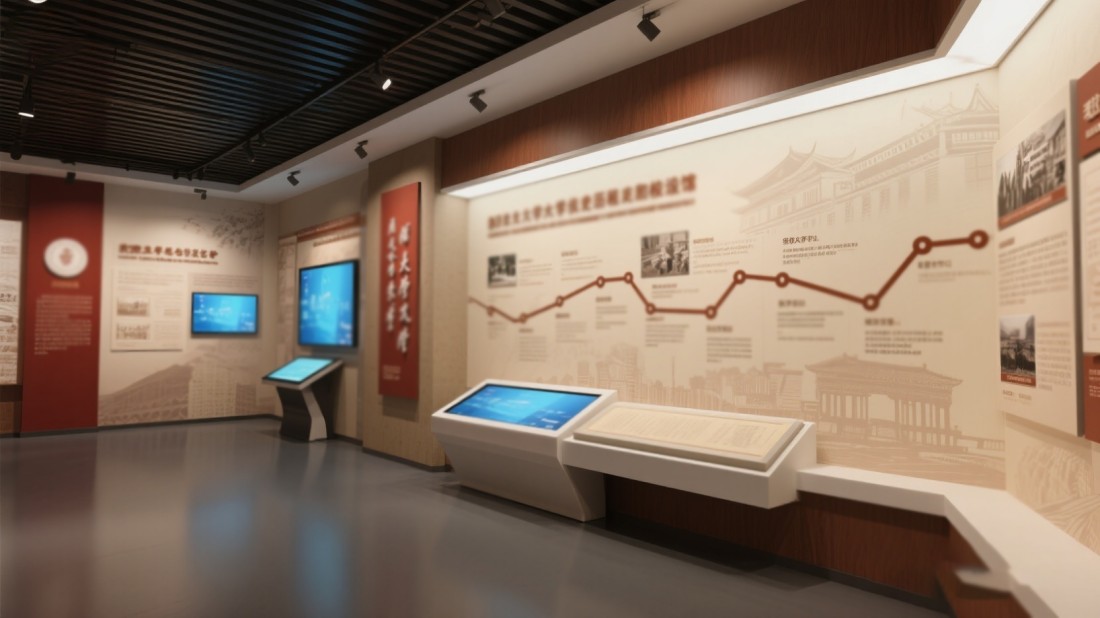 校史館改造，校史展館